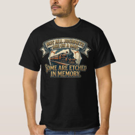 ヴィンテージ スチームトレインの旅 - すべての旅が地図上に Tシャツ