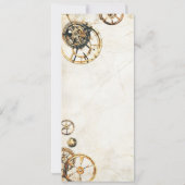 ヴィンテージ スチームパンク風変わりウェディング招待状 招待状 (裏面)