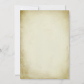 ヴィンテージ スチームパンク飛行船 結婚式招待状 招待状 (裏面)