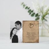 ヴィンテージ·スチームパンク·ブライ結婚ド·婚約 招待状 (スタンド正面)