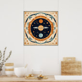 ヴィンテージ ステラーナーセリー スペース コスモス ユニバース ポスター (キッチン)