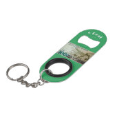 "ヴィンテージ"ステンレス鋼ボトルオープナー キーホルダー栓抜き (正面アングル)