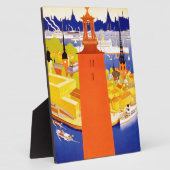 ヴィンテージ ストックホルム スウェーデン フォトプラーク (側面)