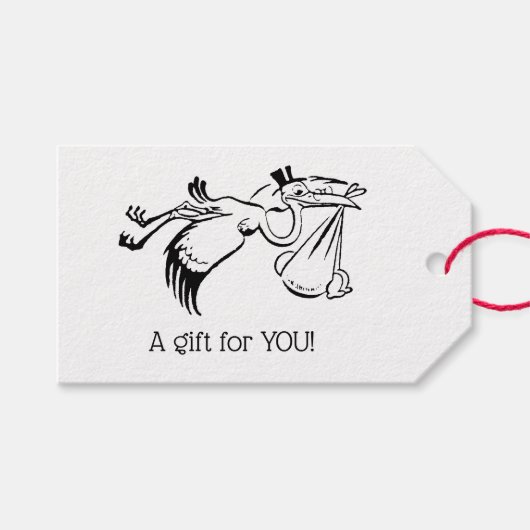 ヴィンテージ・ストークによるベビーの提供#1 ギフトタグ (正面(横))