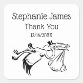 ヴィンテージ・ストークによるベビーの提供#1 スクエアシール (正面)