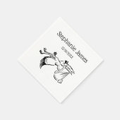 ヴィンテージ・ストークによるベビーの提供#1 スタンダードカクテルナプキン (角)