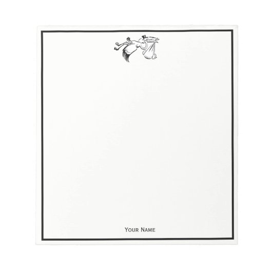 ヴィンテージ・ストークによるベビーの提供#1 ノートパッド (正面)