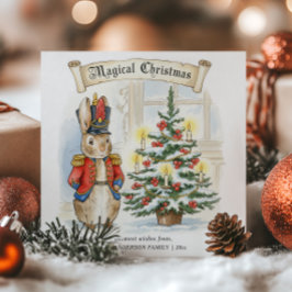 ヴィンテージ・ストーリーブックのピーターラビットのクリスマス シーズンカード