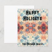 ヴィンテージ スノーフレーク パターン - スクラップブック ペーパー (正面/裏面)