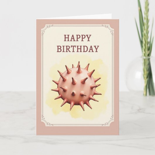 ヴィンテージ スパイク 誕生日カード カード (正面)