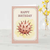 ヴィンテージ スパイク 誕生日カード カード (黄色い花)