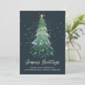 ヴィンテージ スパークリング クリスマス ツリー 会社 ビジネス (スタンド正面)