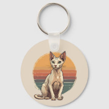 ヴィンテージ スフィンクス 猫 ママ レトロ アート