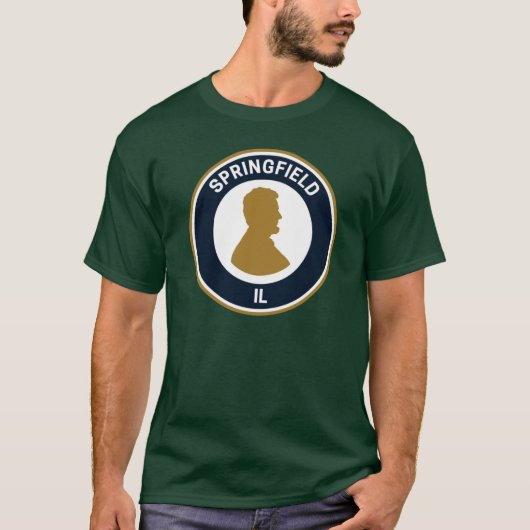 ヴィンテージ スプリングフィールド イリノイ州 Tシャツ (正面)