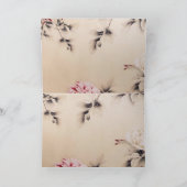 ヴィンテージ スプリング ダブル ハピネス / 中華ウェディング サンキューカード (内部)