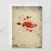 ヴィンテージ スプーキースケルトン 大人ハロウィンパーティー 招待状 (裏面)