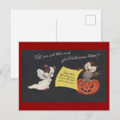 ヴィンテージ スプーキー ハロウィン 10 ポストカード (正面/裏面)