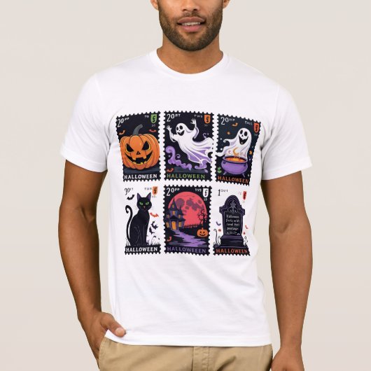 ヴィンテージ・スプーキー・ハロウィン Tシャツ (正面)