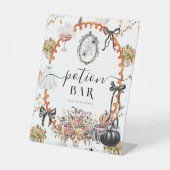 ヴィンテージ スプーキ― コテ―ジハロウィン ポ―ションバー 台座サイン (正面)