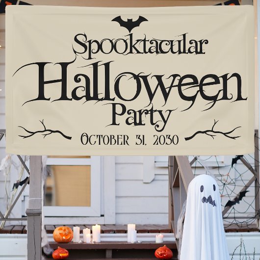 ヴィンテージ スプークタキュラー バティー 大人のハロウィンパーティー 横断幕