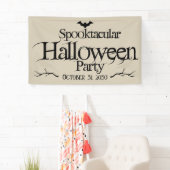 ヴィンテージ スプークタキュラー バティー 大人のハロウィンパーティー 横断幕 (インサイチュ)