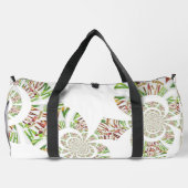 ヴィンテージ スペクトラム：アフリカンプリント カラフル アート ダッフルバッグ (裏面)