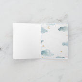 ヴィンテージ スペシャル デリバリー ストーク ベイビー シャワー サンキューカード (内部)