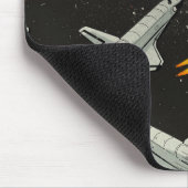 ヴィンテージ スペースシャトル パターン マウスパッド (コーナー)