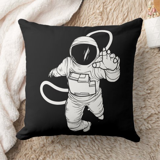 ヴィンテージ スペース 宇宙飛行士 クッション (ブランケット)