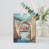 ヴィンテージ スポケーン, ワシントンと滝 ポストカード (スタンド正面)