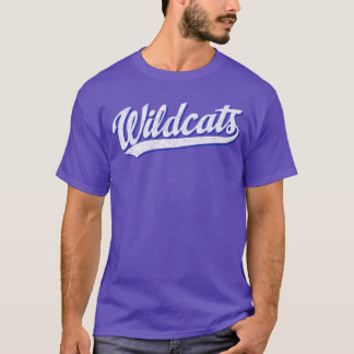 ヴィンテージ スポーツチーム Wildcats 名前入り デザイン ギフト メンズ・レディース Tシャツ