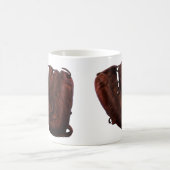 ヴィンテージ スポーツ アンティーク レザー 野球 グローブ コーヒーマグカップ (中央)