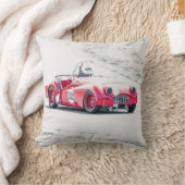 ヴィンテージ スポーツ カー レース クッション (ブランケット)