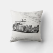ヴィンテージ スポーツ カー レース クッション (裏面)