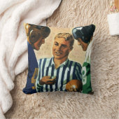 ヴィンテージ スポーツ、サッカーの審判コイン投げ クッション (ブランケット)