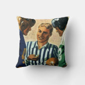 ヴィンテージ スポーツ、サッカーの審判コイン投げ クッション (裏面)