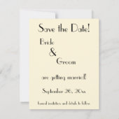ヴィンテージ スポーツ テニス、ウェディング セーブ・ザ・デート 招待状 (裏面)