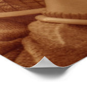 ヴィンテージ スポーツ テニス、ラブ＆ロマンス ポスター (角)