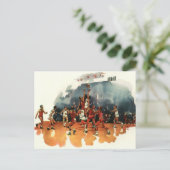 ヴィンテージ スポーツ バスケットボール ゲーム, バスケットボール プレーヤー ポストカード (スタンド正面)