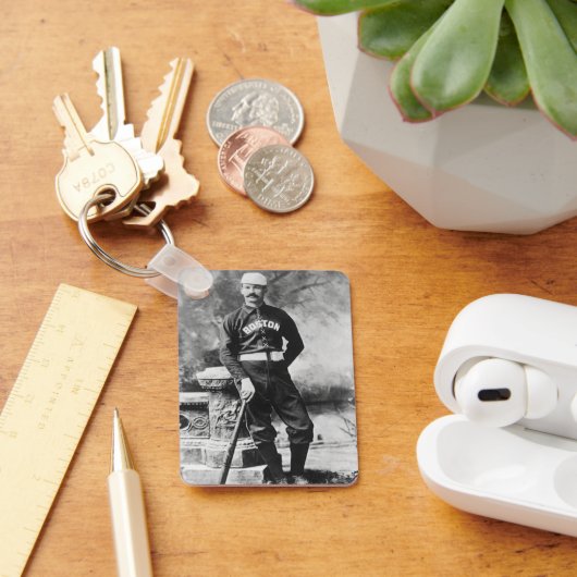 ヴィンテージ スポーツ フォト、ボストン 野球選手 キーホルダー (デスク)