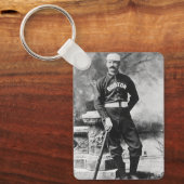 ヴィンテージ スポーツ フォト、ボストン 野球選手 キーホルダー (正面)