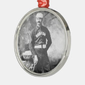 ヴィンテージ スポーツ フォト、ボストン 野球選手 メタルオーナメント (左)