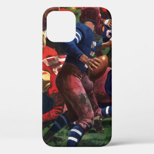 ヴィンテージ スポーツ フットボール プレーヤー クォーターバック 試合中 iPhone 12ケース