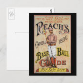 ヴィンテージ スポーツ ベースボール、 リーチのガイド カバーアート ポストカード (正面/裏面)