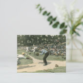 ヴィンテージ スポーツ, ホームベースに滑り込む野球選手 (スタンド正面)