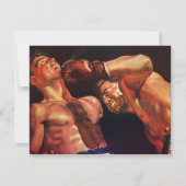 ヴィンテージ スポーツ ボクシング、ボクサーがパンチを打ち合う (正面)