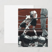 ヴィンテージ スポーツ ボクシング、ボクサーがリングで戦う (正面/裏面)