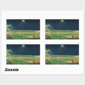 ヴィンテージ スポーツ, 夜の野球試合 長方形シール (シート)