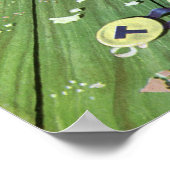 ヴィンテージ スポーツ、応援合戦後の哀愁のサッカーファンとマイク ポスター (角)