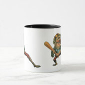 ヴィンテージ スポーツ、怒れる野球選手 バッター マグカップ (中央)